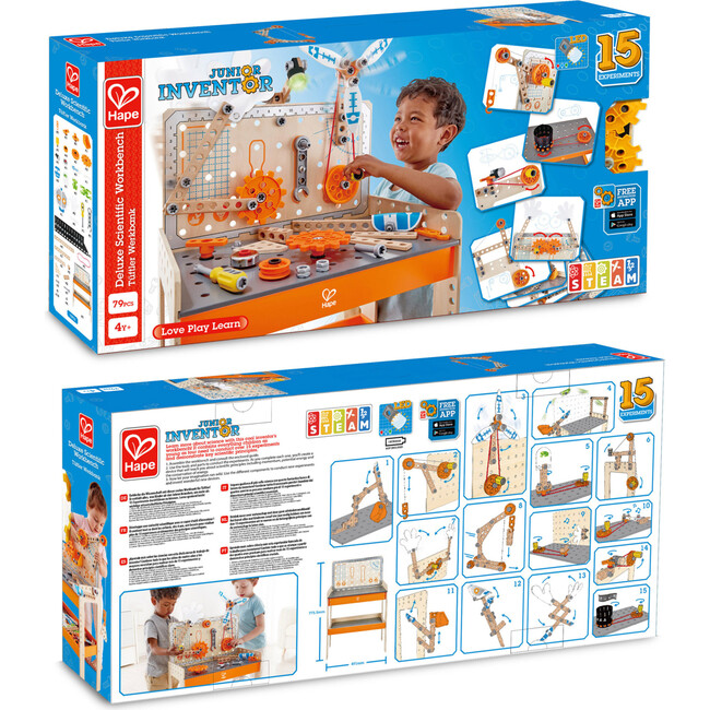 Junior Inventor Deluxe Scientific Workbench, 79 Pieces - STEM Toys - 6