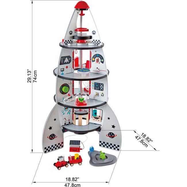 Four-Stage Rocket Ship Playset W/ Accessories - Play Tables - 5