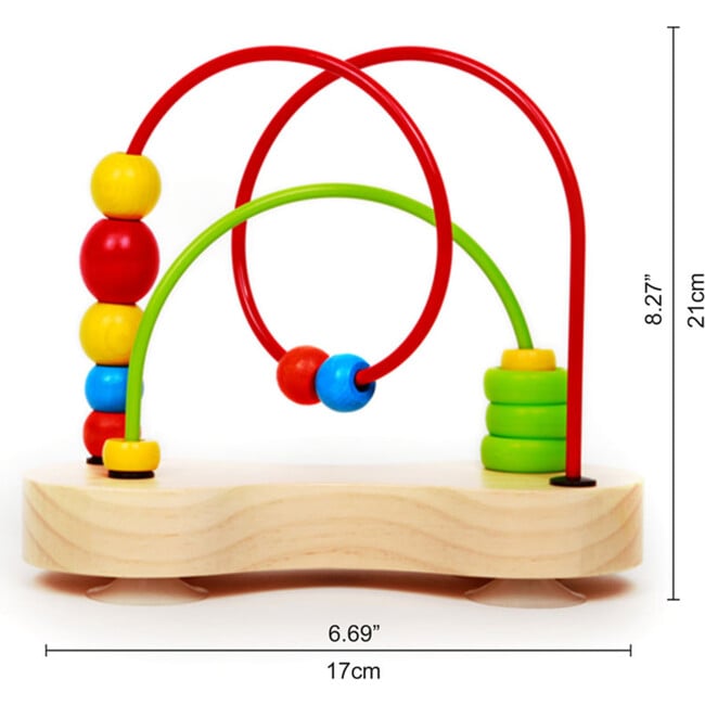 Double Bubble Wooden Bead Maze for Toddler - Play Tables - 4