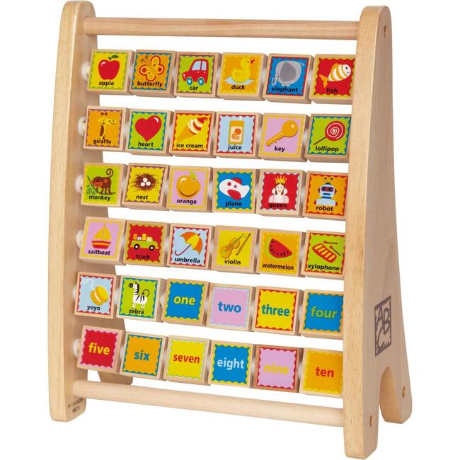 Alphabet Picture & Word Abacus, Kids Educational Toy