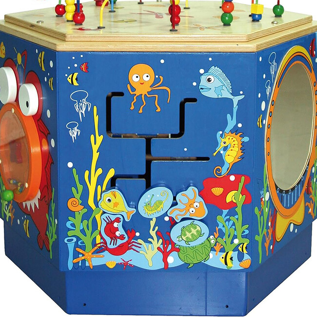 Coral Reef Wooden Activity Center Table - Play Tables - 3