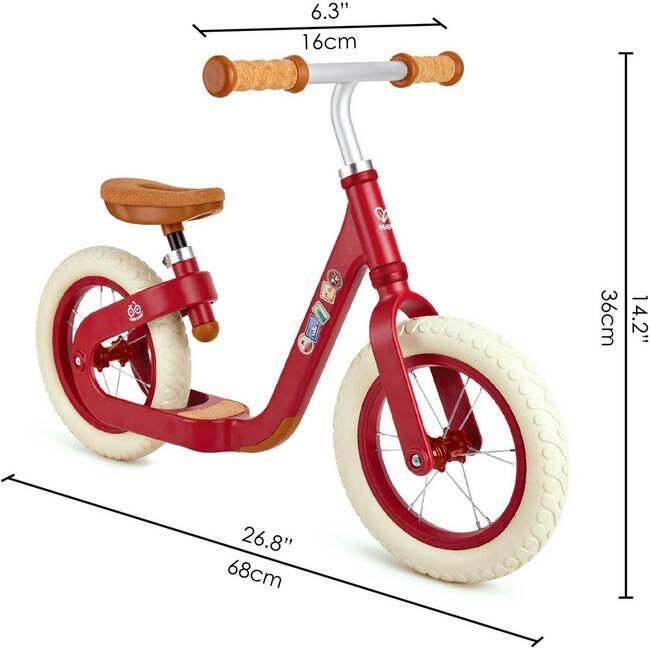 Get Up & Go Learn to Ride Balance Bike in Red - Balance Bikes - 7