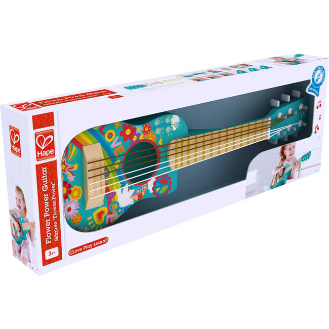 First Flower Power 26" Musical Guitar in Turquoise - Musical - 6