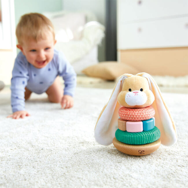 Bunny Wooden Ring Stacker Baby Toy - Woodens - 3