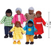 African American Happy Family Dollhouse Set W/ 6 Dolls - Dollhouses - 2