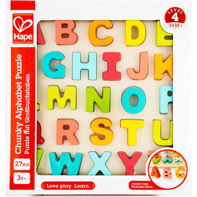 Alphabet Wooden Learning Blocks, 27 Pieces - Puzzles - 3