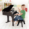 30 Key Grand Piano W/ Bench in Black, Toddlers - Musical - 2