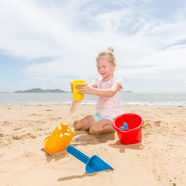 5-In-1 Beach Set W/ Buckets & Shovels - BEACH TOYS - 4