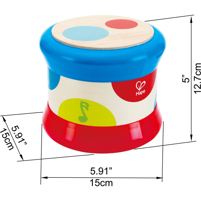 Baby Drum Colorful Rolling Musical Instrument Toy - Musical - 5