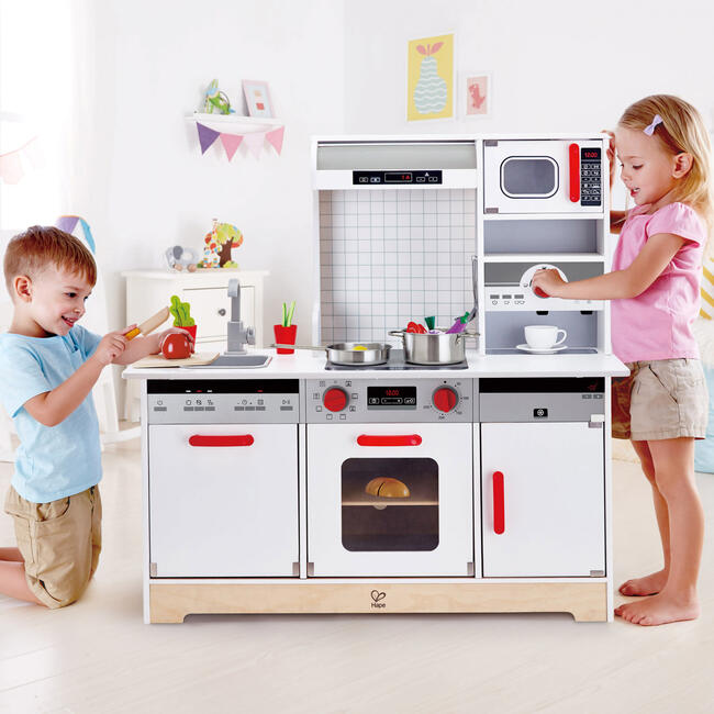 All-In-1 Kitchen Kid's Wooden Toy Playset & Accessories - Play Kitchens - 2