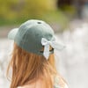 Horse Bow Baseball Hat, Hunter Green - Hats - 3