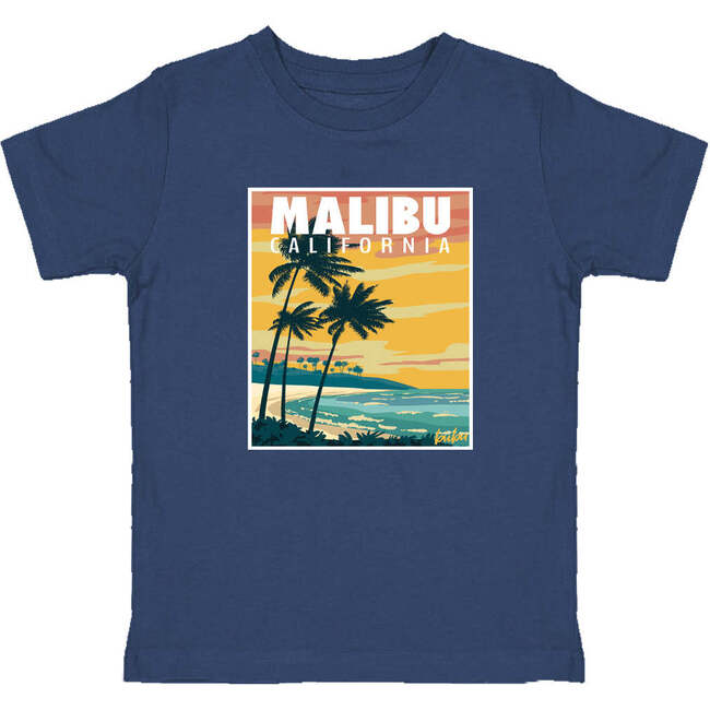 Malibu Crew Neck Short Sleeve Tee, Blue