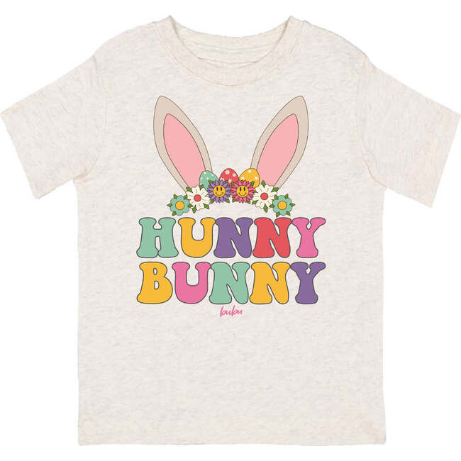 Hunny Bunny Crew Neck Short Sleeve Tee, Natural