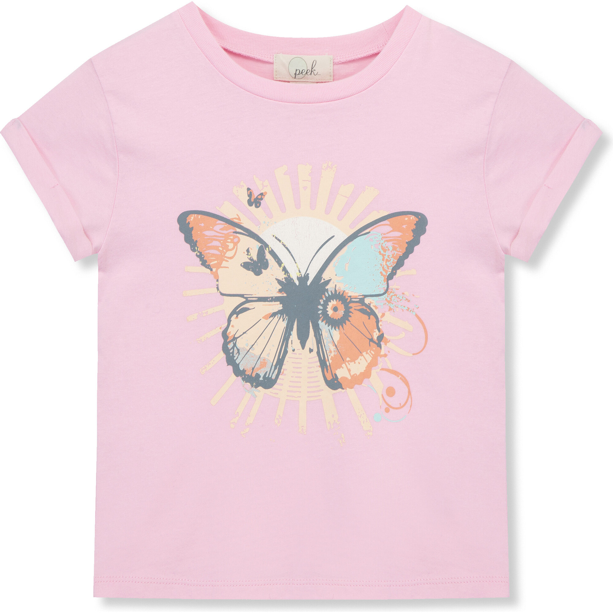 Radiant Butterfly Tee, Pink - T-Shirts - 1