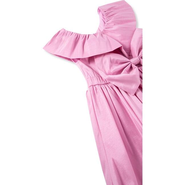 Oversized Bow Dress, Pink - Dresses - 3