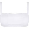 Women's White Bandeau Bikini Top - Two Pieces - 1 - thumbnail