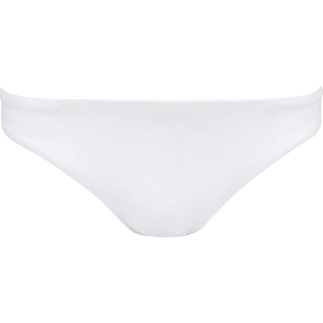 Women's White Low Waisted Bikini Bottom