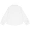 White Long Sleeve Pop Over Shirt - T-Shirts - 3