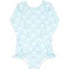 Plumeria Quilt Rashguard One Piece - One Pieces - 1 - thumbnail