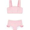 Pink Guava Gingham Bandeau Bikini And Swim Shorts - Two Pieces - 1 - thumbnail