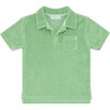 Palm Green Short Sleeve French Terry Polo - Polo Shirts - 1 - thumbnail