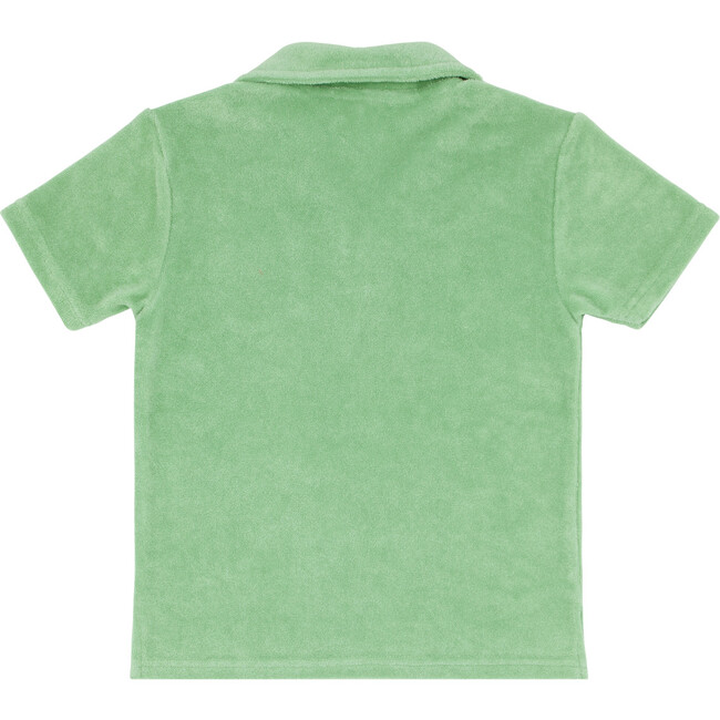 Palm Green Short Sleeve French Terry Polo - Polo Shirts - 3