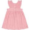 Pink Guava French Terry Ruffle Sleeve Pinafore Dress - Dresses - 6