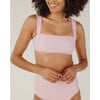 Women's Pink Guava Gingham Bandeau Bikini Top - Two Pieces - 4