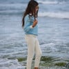 Pacific Blue Knit Sweater - Sweaters - 4