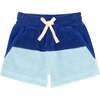 Pacific And Cove Blue Colorblock French Terry Short - Shorts - 1 - thumbnail