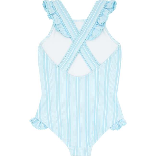 Pacific Blue Stripe Crossover One Piece - One Pieces - 4