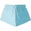 Pacific Blue Vertical Colorblock Boardie - Swim Trunks - 1 - thumbnail