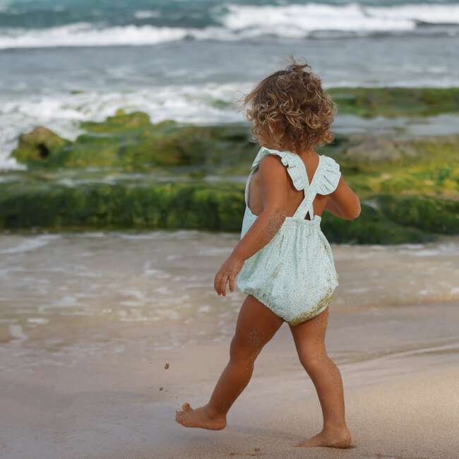 Hibiscus Ditsy Bubble Romper - Rompers - 3