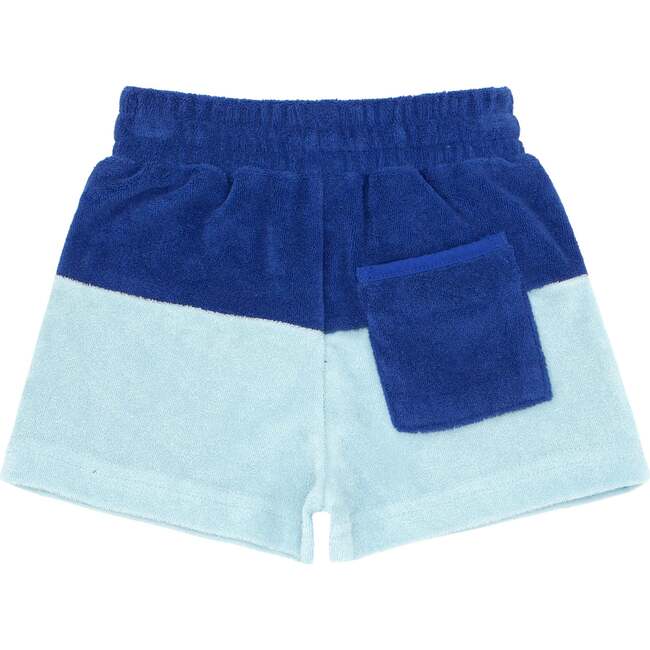 Pacific And Cove Blue Colorblock French Terry Short - Shorts - 4