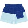 Pacific And Cove Blue Colorblock French Terry Short - Shorts - 4