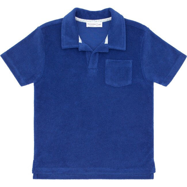 Cove Blue Short Sleeve French Terry Polo