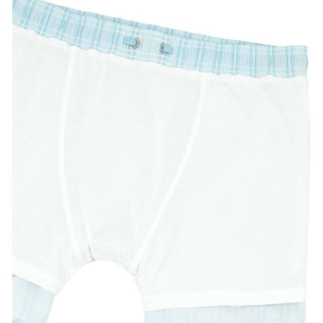 Men's Pacific Blue Stripe Classic Boardie - Swim Trunks - 6