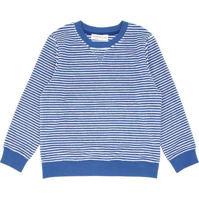 Cove Blue Stripe French Terry Sweatshirt