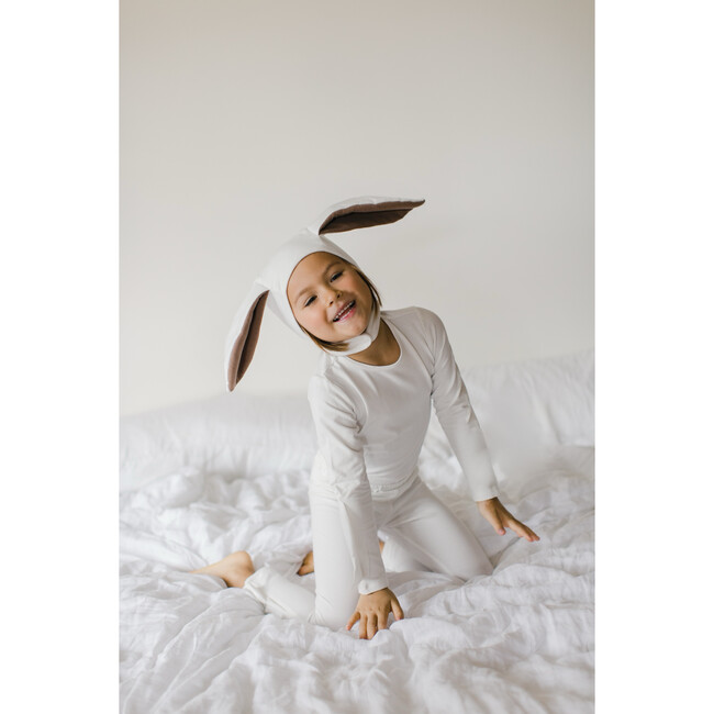 Organic Ivory Bunny Bonnet & Tail - Costume Accessories - 3