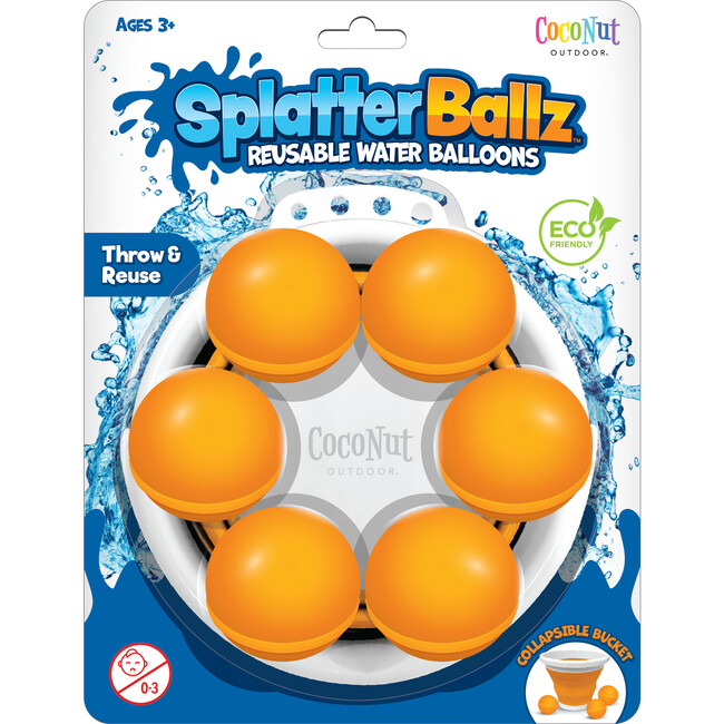 Reusable Water Balloons Battle Kit - Orange