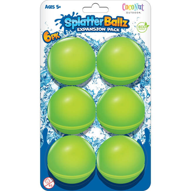 Reusable Water Balloons 6pc Expansion Pack - Green