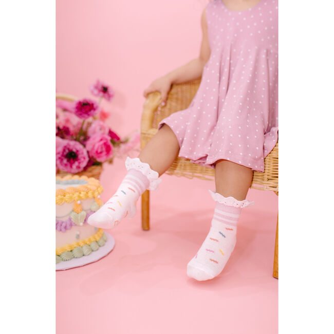 Sprinkle Socks, White - Socks - 2