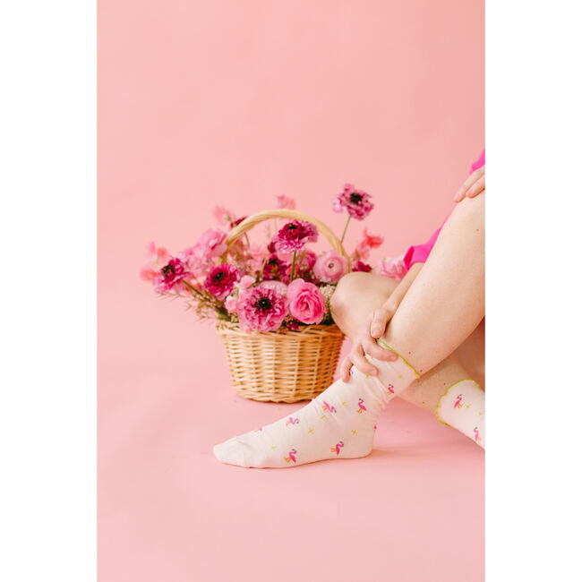 Let's Flamingo Socks, Pink - Socks - 2