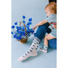 Checkerboard Dropout Socks, Blue - Socks - 2