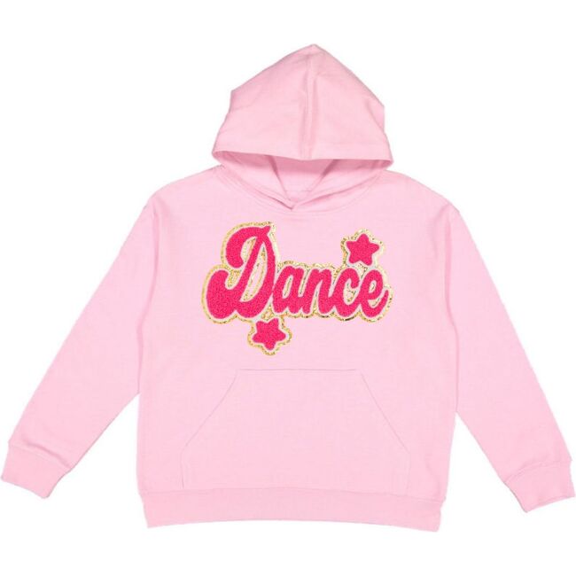 Dance Script Patch Youth Hoodie, Pink