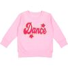 Dance Script Patch Sweatshirt, Pink - Sweatshirts - 1 - thumbnail