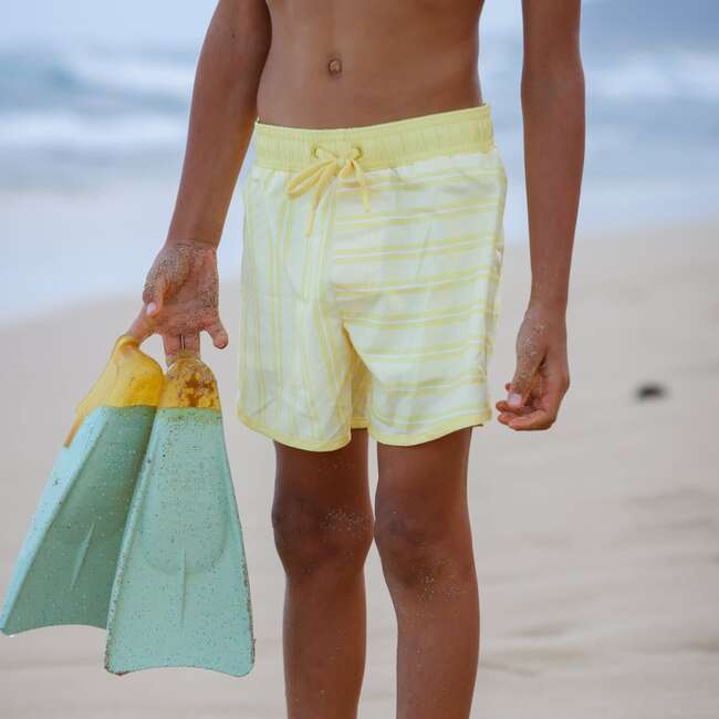 Pineapple Stripe Boardie - Swim Trunks - 2