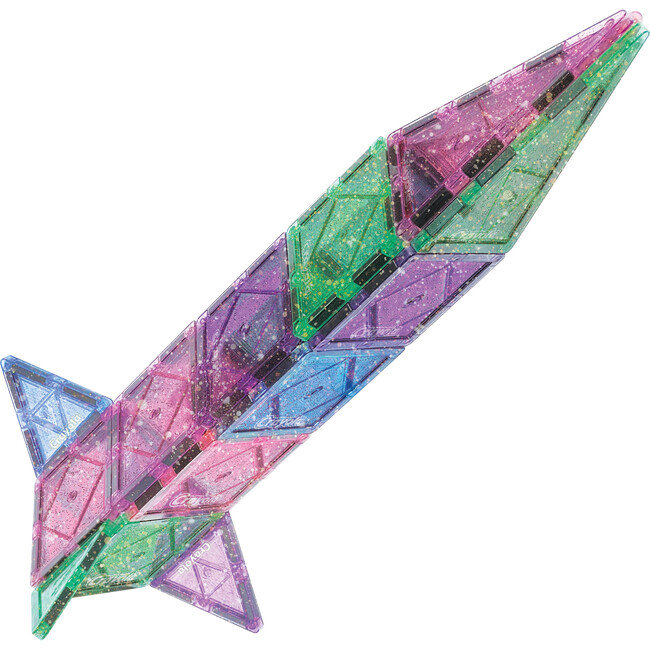 Crayola Glitter Magnetic Tiles 24 Piece Set - Magnetic Tiles - 4