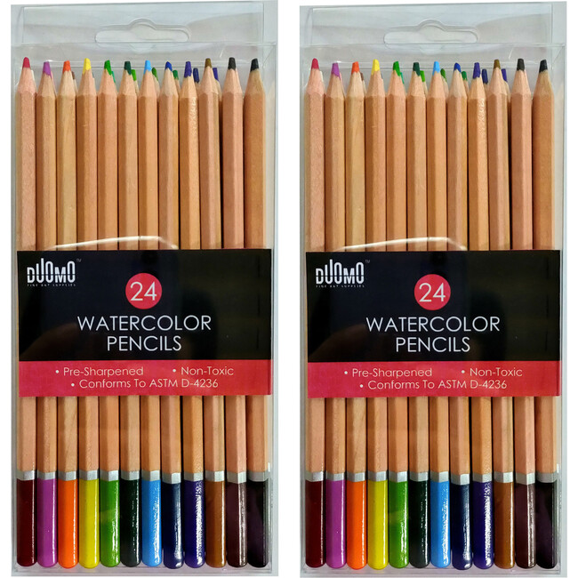 Duomo Fine Arts: Premium Watercolor Pencils (48 Pieces)