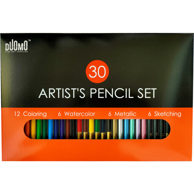 Duomo Fine Arts: Artist's Pencil Set, 30 Pieces